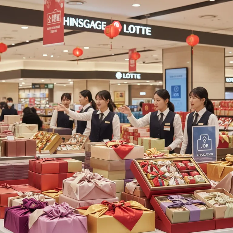 백화점 설 선물세트 알바 지원 방법