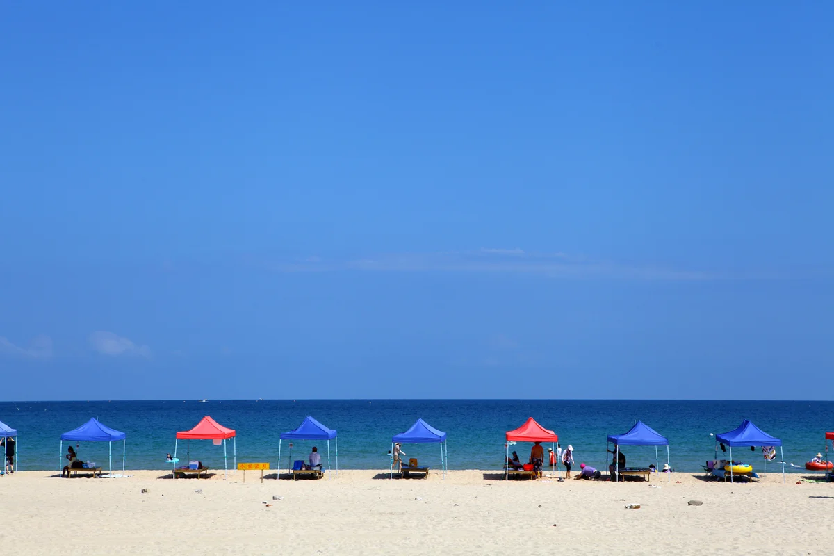 송지호해수욕장 & 송지호관망타워 - 고성군 캠핑 여행