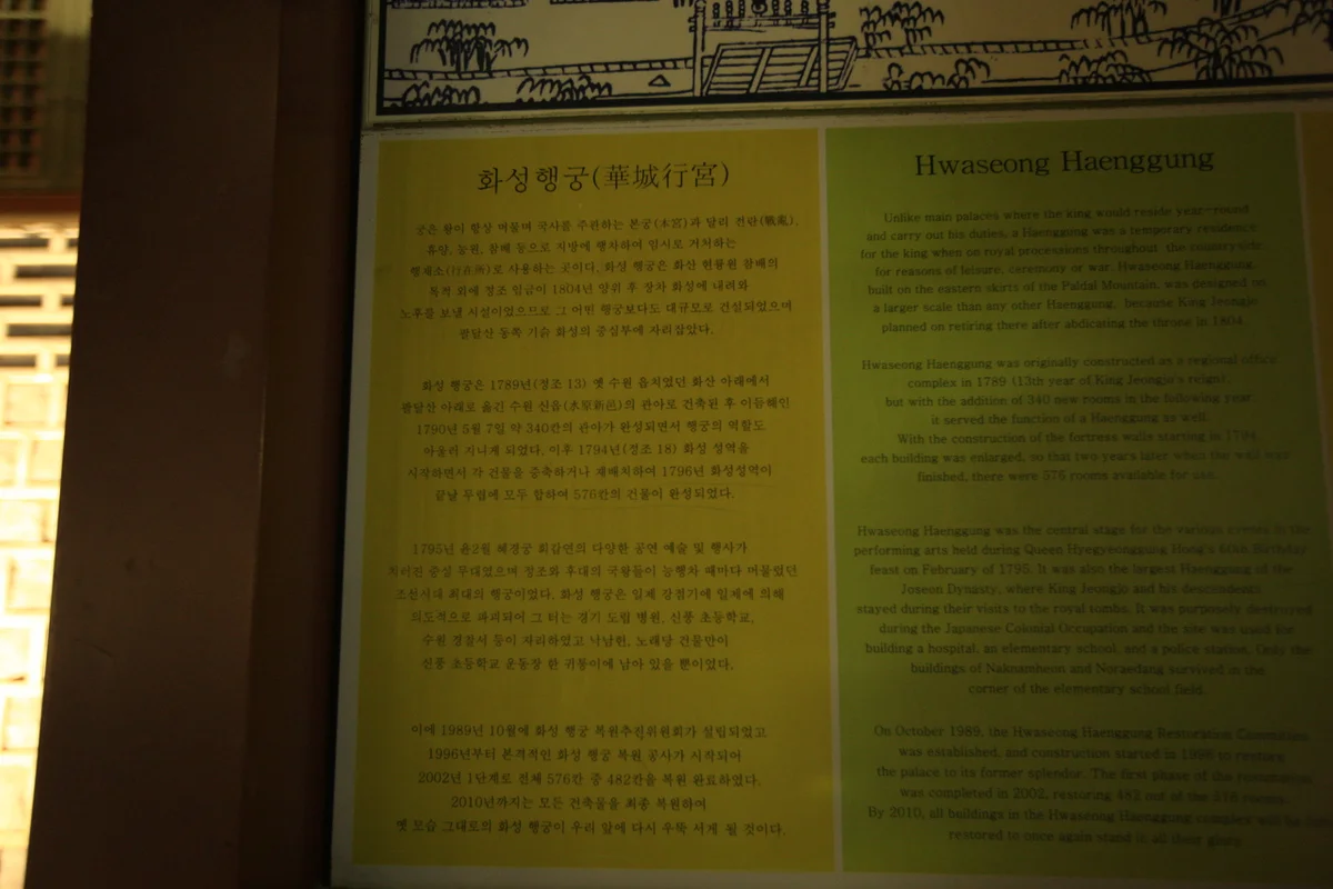 화성행궁: 수원화성 고기 맛집 탐방의 중심 - 수원화성 여행