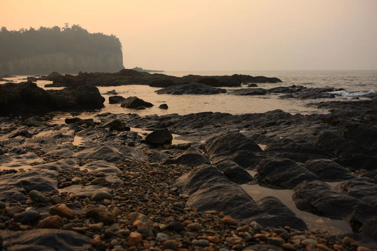 채석강과 변산반도 커플 숙소의 밤 - 변산반도 여행