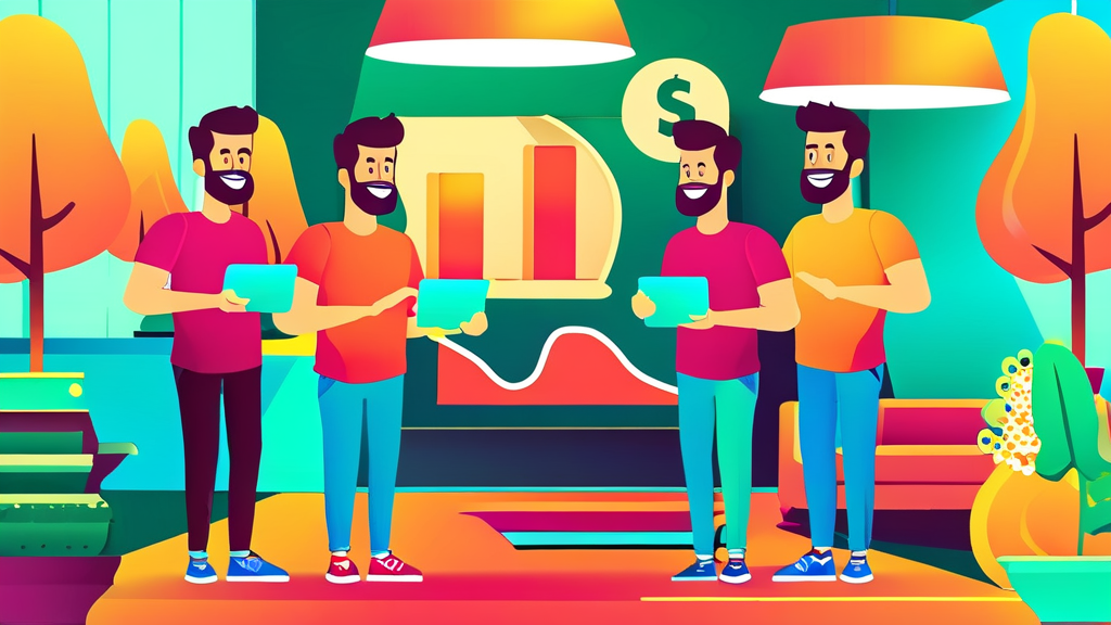 1,000만원 투자 시 예상 배당금 및 세금 계산 (cartoon 스타일)