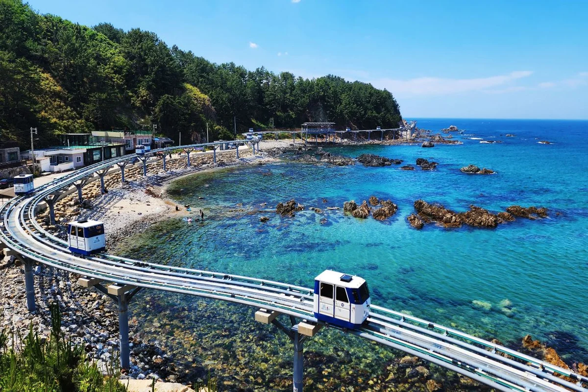 죽변해안스카이레일 - 레일바이크 여행